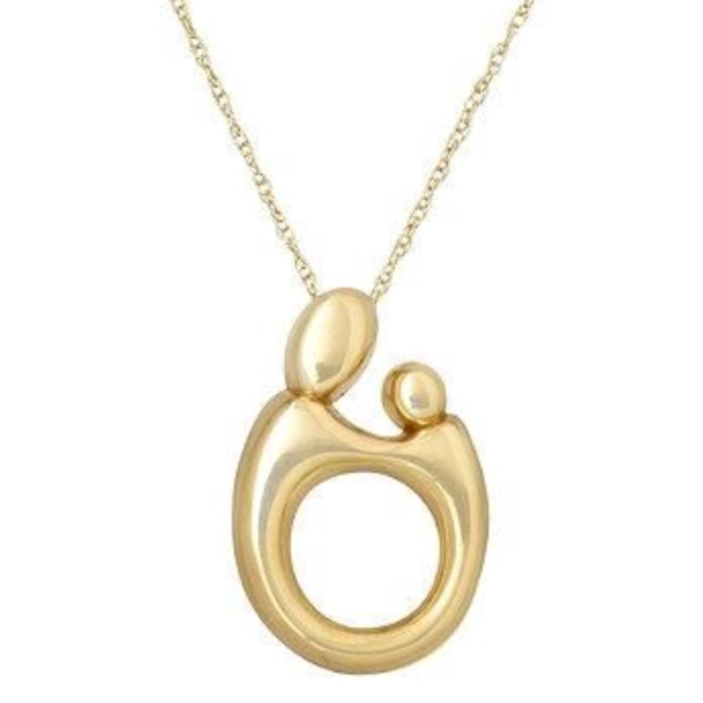 14k Gold Mother & Child Necklace by Jane Russell